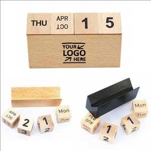 Wooden Creative Office Desk Calendar